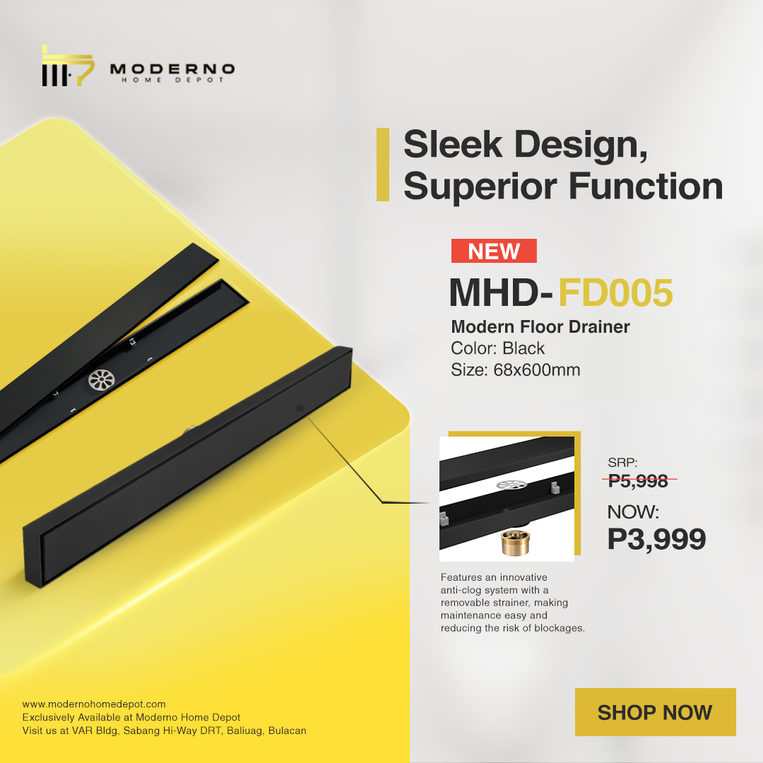 MHDFD005 (Modern Floor Drainer) Moderno Home Depot