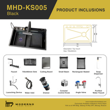 Load image into Gallery viewer, MHD-KS005 (Modern Kitchen Sink)
