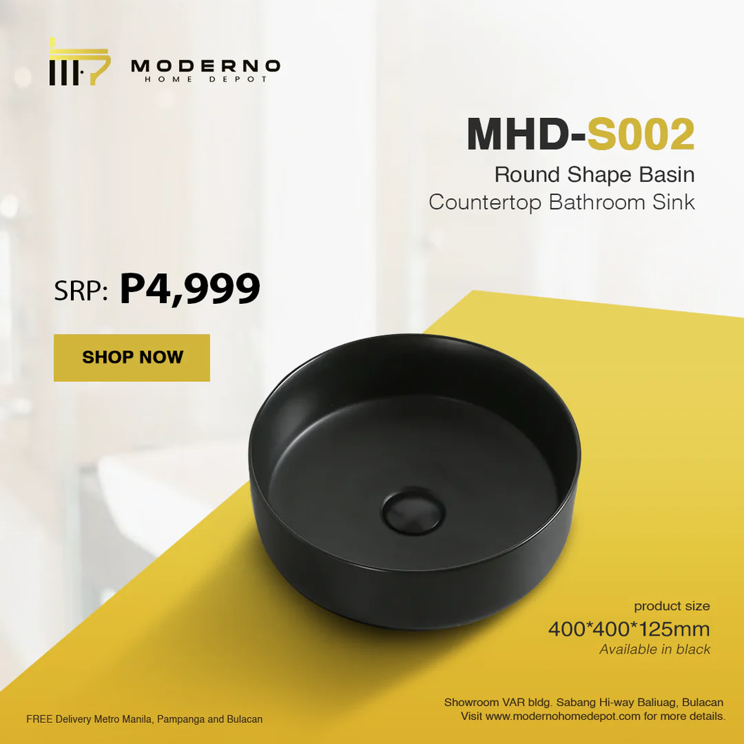 MHD-S002 (Modern Bathroom Sink - Black)